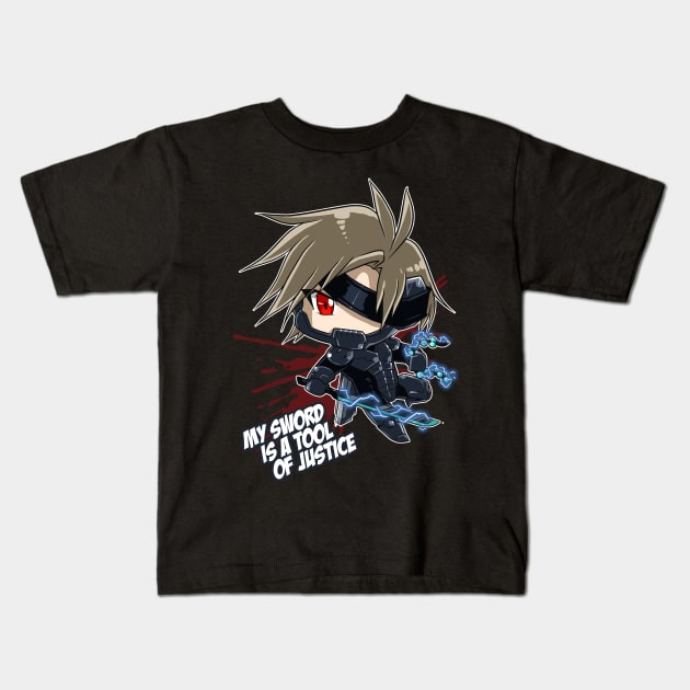 Metal Gear Rising - Raiden Kids T-Shirt by rextheone